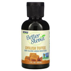 NOW Better Stevia, 60 мл, English Toffee