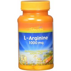 Thompson L-Arginine 1000 mg, 30 таблеток