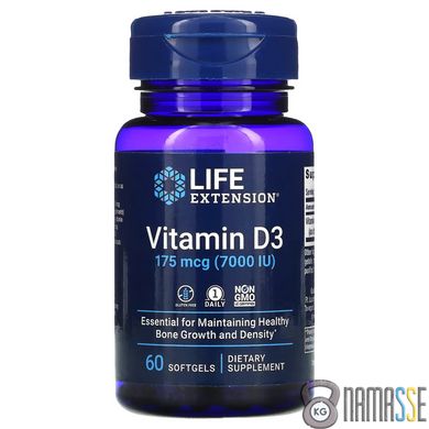 Life Extension Vitamin D3 7000 IU, 60 капсул