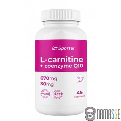 Sporter L-Carnitine + Q10, 45 капсул