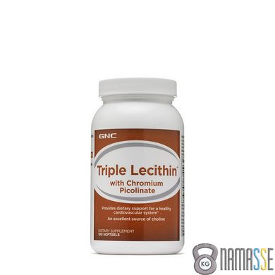 GNC Triple Lecithin with Chromium Picolinate, 100 капсул
