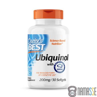 Doctor's Best Ubiquinol with Kaneka 200 mg, 30 капсул