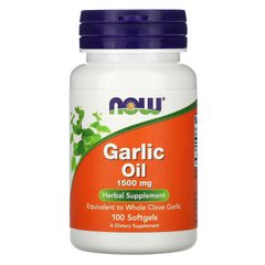 NOW Garlic Oil 1500 mg, 100 капсул