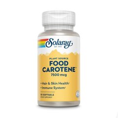 Solaray Food Carotene 7500 mcg, 50 капсул