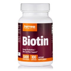 Jarrow Formulas Biotin, 100 вегакапсул