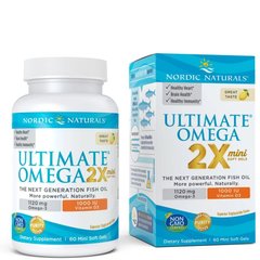 Nordic Naturals Ultimate Omega 2X with Vitamin D3, 60 міні капсул