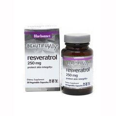 Bluebonnet Nutrition Resveratrol 250 mg, 30 вегакапсул - Beautiful Ally