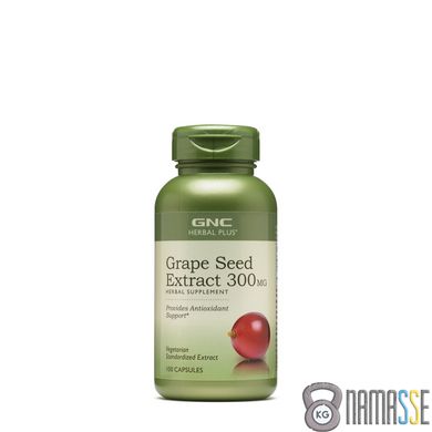 GNC Herbal Plus Grape Seed Extract 300 mg, 100 капсул
