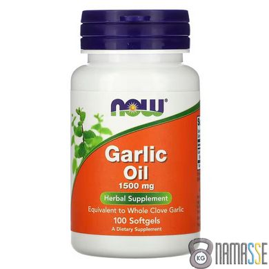 NOW Garlic Oil 1500 mg, 100 капсул