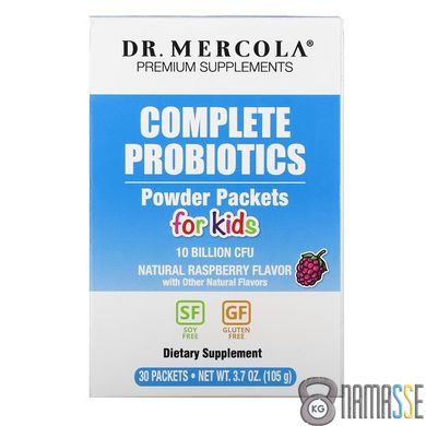 Dr. Mercola Complete Probiotics for Kids, 30 пакетиків Малина