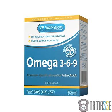 VPLab Omega 3-6-9, 60 капсул