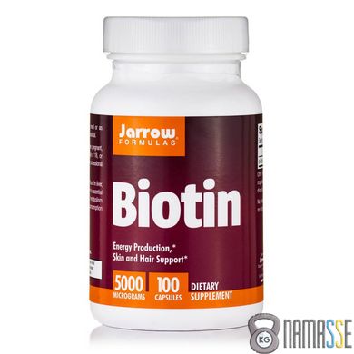 Jarrow Formulas Biotin, 100 вегакапсул