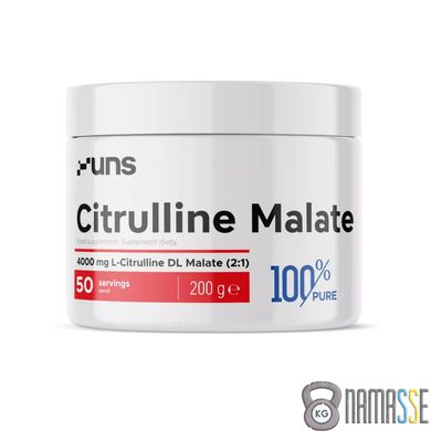 UNS 100% Pure Citrulline Malate, 200 грам