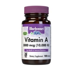 Bluebonnet Nutrition Vitamin A 10 000 IU, 100 капсул