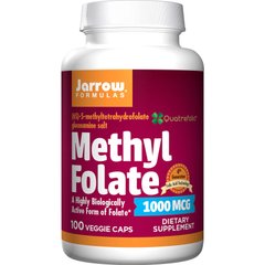 Jarrow Formulas Methyl Folate 1000 mcg, 100 вегакапсул
