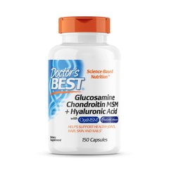 Doctor's Best Glucosamine Chondroitin MSM + Hyaluronic Acid, 150 капсул