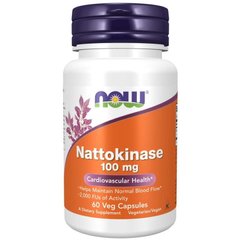 NOW Nattokinase 100 mg, 60 вегакапсул