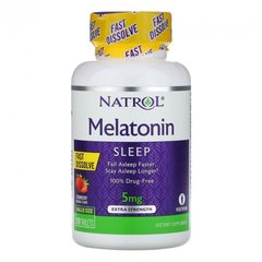 Natrol Melatonin 5mg Fast Dissolve, 150 таблеток - полуниця