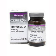 Bluebonnet Nutrition Resveratrol 250 mg, 60 вегакапсул - Beautiful Ally