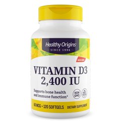Healthy Origins Vitamin D3 2400 IU, 120 капсул