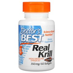 Doctor's Best Real Krill 350 mg, 60 капсул