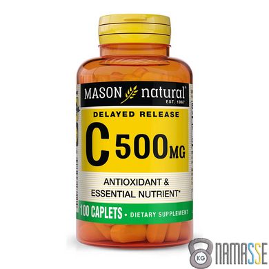 Mason Natural Vitamin C 500 mg Delayed Release, 100 каплет