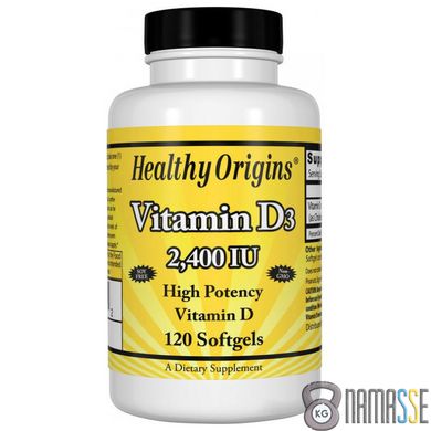 Healthy Origins Vitamin D3 2400 IU, 120 капсул