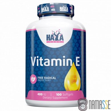 Haya Labs Vitamin E 400 IU, 100 капсул