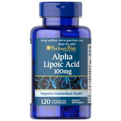 Puritan's Pride Alpha Lipoic Acid 100 mg, 120 капсул