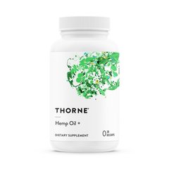 Thorne Hemp Oil +, 30 гелевих капсул