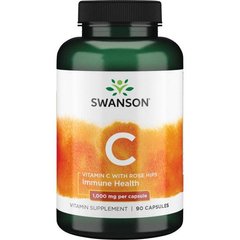 Swanson Vitamin C with Rose Hips 1000 mg, 90 капсул