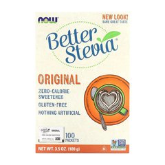 NOW Better Stevia Packets Original, 100 пакетиків