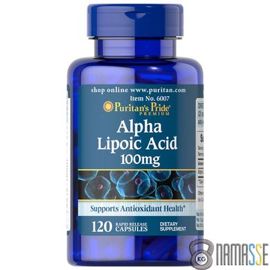Puritan's Pride Alpha Lipoic Acid 100 mg, 120 капсул